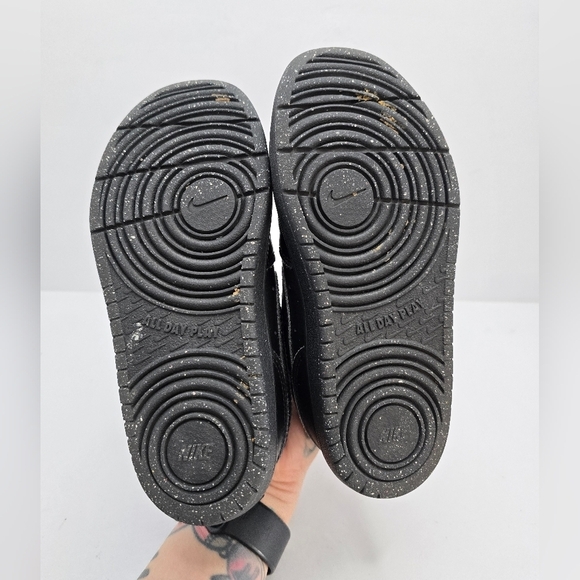 Nike | Court Borough black leather sporty low-top sneakers | Toddler 12.5 - Picture 11 of 11